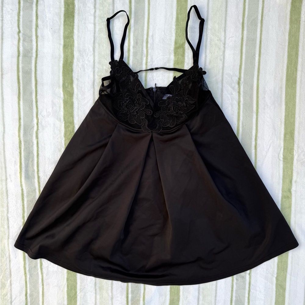 Tobi Black Lace Detail dress
